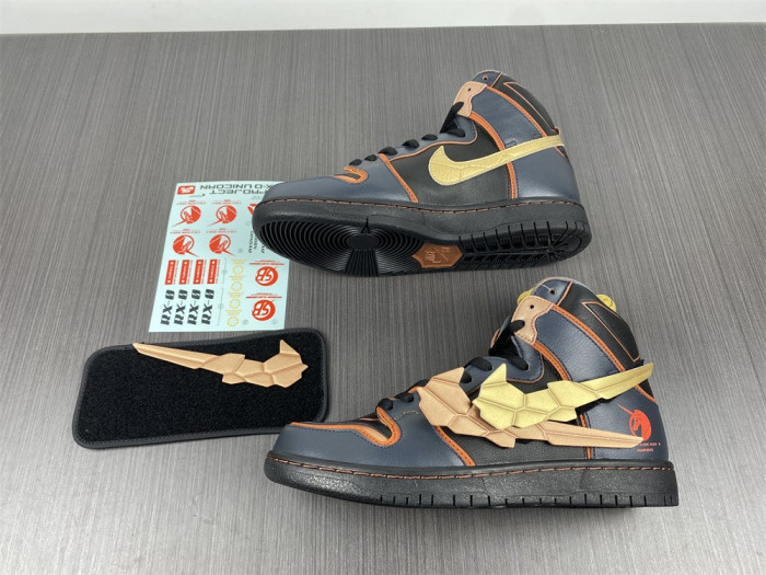 Gundam x Nike SB Dunk High “Banshee” DH7717-400